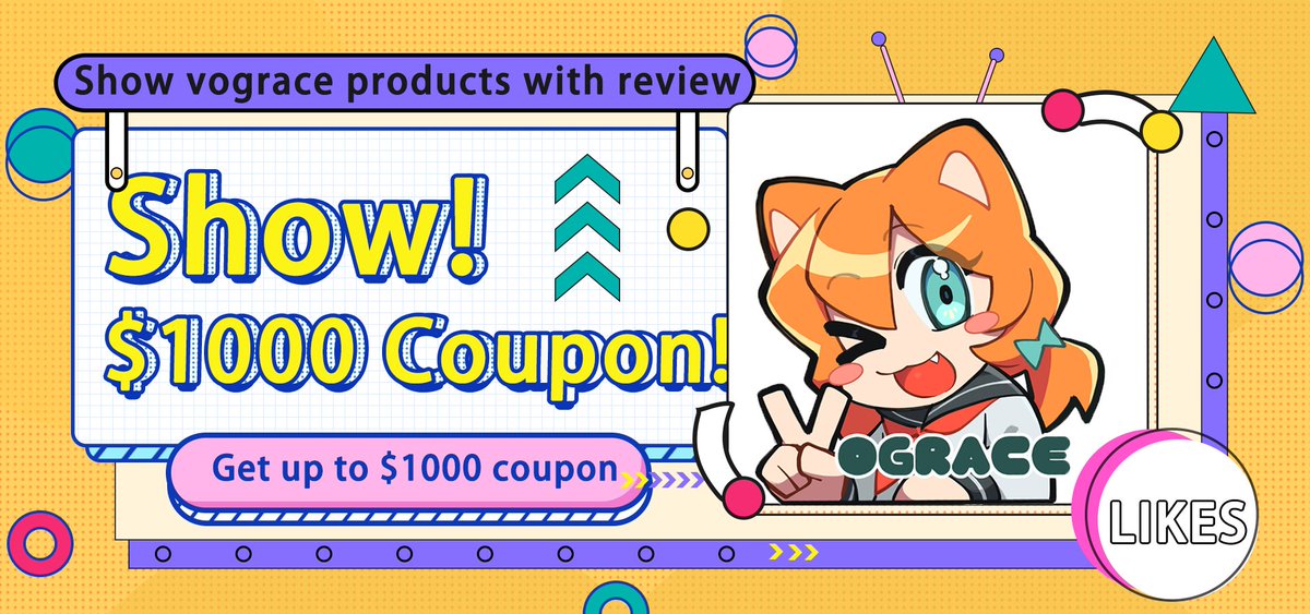 VograceCharms's tweet photo. Share your Vograce Products videos or photos
Get up to 🧧$1000 coupon!

Access:
1 Follow+RT 
2 Show Vograce products + @VograceCharms 
DM Vograce the screenshots in 2 weeks after posting

（About 200 friends joined,  over $1000 coupons are given‼️ Now it's $1000 coupon‼️ ） https://t.co/WRZHOnJEiG