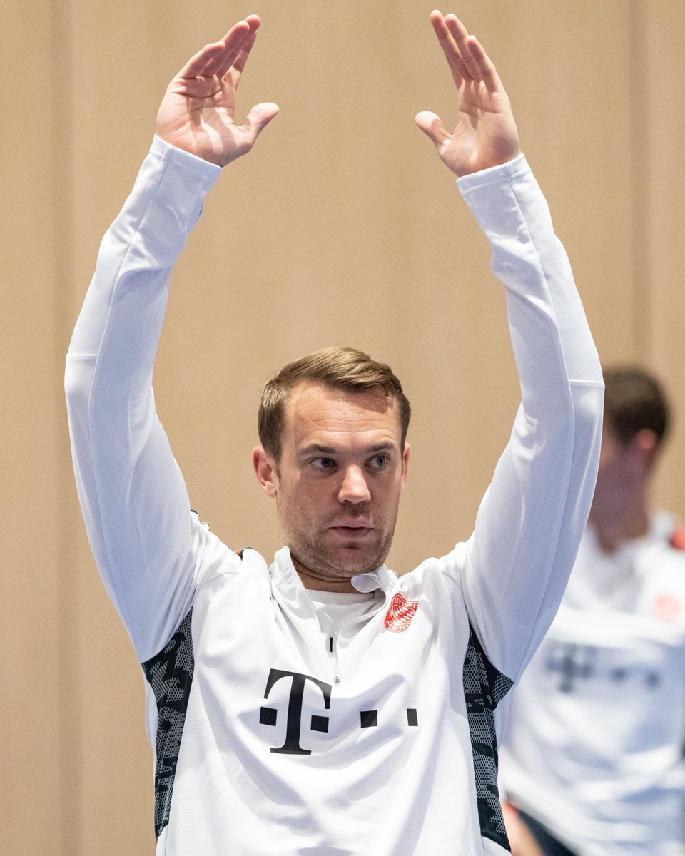 BayernMENA's tweet photo. صور | من إحماءات الفريق في الفندق صباح هذا اليوم.#FCBFCB https://t.co/I2y7IZhAkS