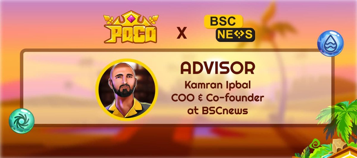 Cutemoon_2712's tweet photo. ✊We are very glad to announce our investor and strategic communication partner — Mr. Kamran Iqbal, Founder, and COO of @news_of_bsc, who will consult and accompany us on our marketing and community development campaigns. 

#Poco #Airdrop #BSCnews https://t.co/XoRZtHaMx9