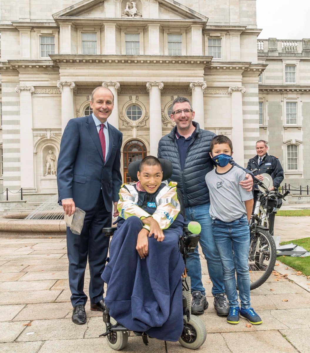 MichealMartinTD's tweet photo. An absolute pleasure to meet Honorary Garda Duy Bolger, a member of @LilBlueHeroes.

Gardai from Donnybrook and Irishtown will cycle 120km to Kilkenny this Thursday to raise funds for this brilliant and worthy cause.

Find out more/donate: https://t.co/inttdszwSW https://t.co/LGUSXY0M4V