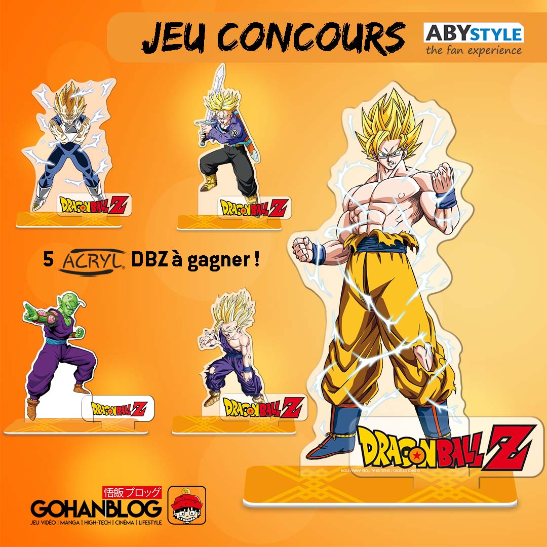 GohanBlog's tweet photo. 🎁CONCOURS🎁 RT + Follow @GohanBlog &amp; @_ABYstyle pour gagner tes 5 Acryl Dragon Ball Z ! (2 gagnants). Fin du concours le 29/09/21 minuit. Bonne chance, bisous. #teamdbz #concours https://t.co/ER2Fz0uG9K