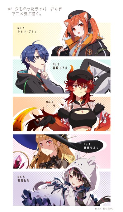 リプでリクエストもらったライバーさんをアニメ風に描いてみたやつです。たのしかった
#ラトアート #絵アル #ドーラの宝物庫  #リオンあーと #れなの鳥っくあーと 