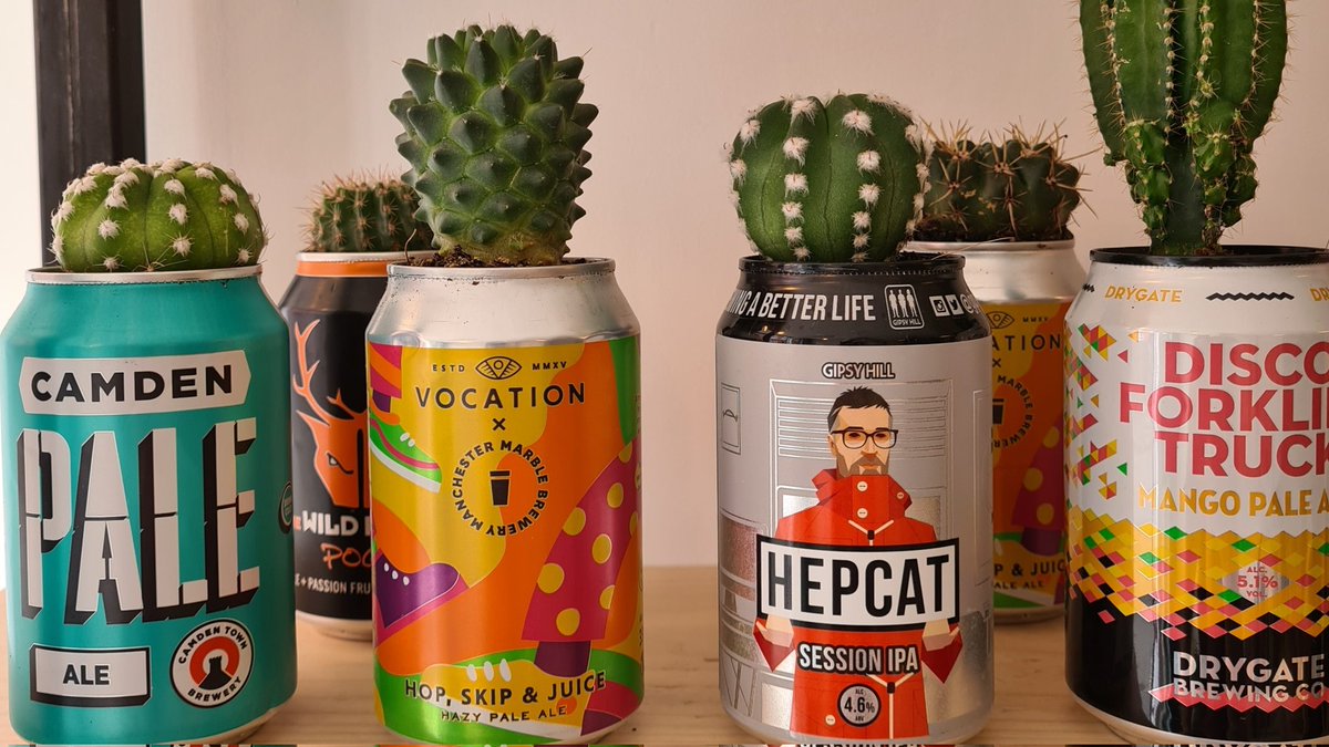 Exchange empty cans for free coffee ☕

I've been upcycling old beer cans to plant cactus in for years. I started selling some at The Borrow Shop but I can't keep up with demand!

Bring in 5 empty, clean, undamaged 330ml cans and I'll give you a free coffee. Simple.