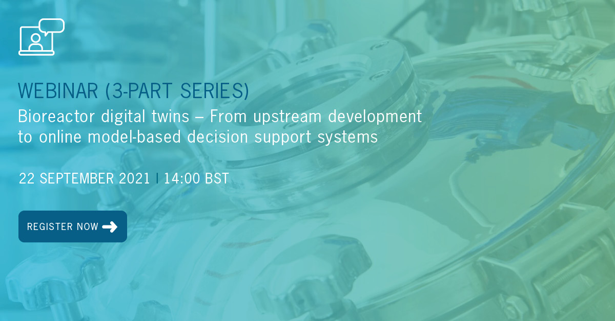 Join the first webinar in our 3-part webinar series, 'Bioreactor digital twins – From upstream development to online model-based decision support systems' on 22 Sep. psenterprise.com/events/webinar…

#bioreactor #digitaltwins #biopharmaceuticals #food #beverage #specialitychemicals