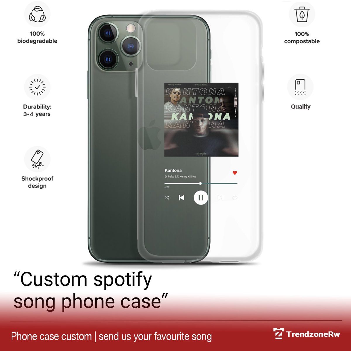 trendzonerw's tweet photo. Not only that you can customize this sleek ✨phone case with your favorite song, you can also choose your preferred background with or withour color to match the color of your phone 📱

#trendzonerw #phonecase #custom #phonecases #phonecasecustom https://t.co/hIeHkEo0Bo