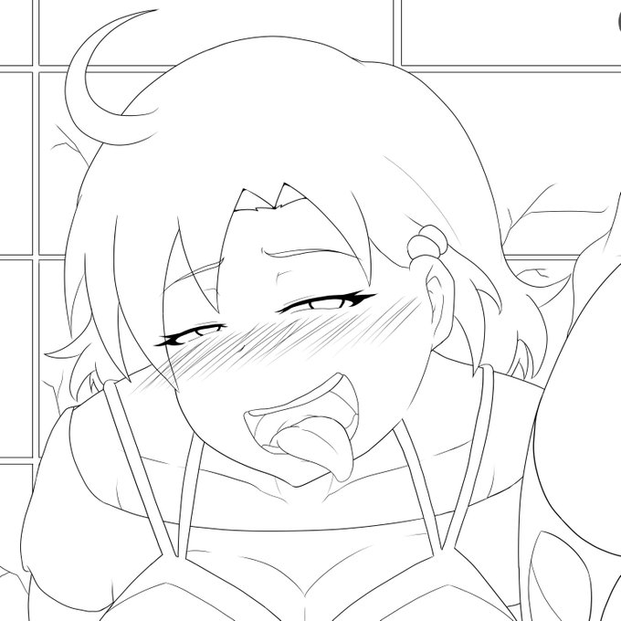 体調が徐々に戻りつつあります( ˘ω˘ )
線画もほとんどできました( ˘ω˘ )
色がんばりましゅ٩( 'ω' )و 