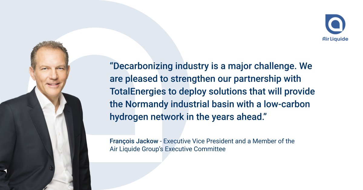 [PR] #AirLiquide and <a href="/TotalEnergiesFR/">TotalEnergies France</a> are joining forces to decarbonize #hydrogen production at TotalEnergies’ Normandy platform, as part of a sustainable development approach which will help develop a low-carbon hydrogen ecosystem in the region. 👉 en.media.airliquide.com/news/air-liqui…