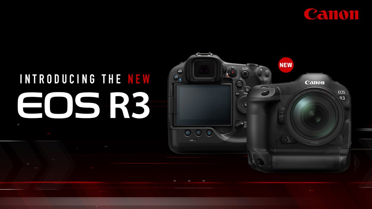 CanonUSA's tweet photo. Introducing the Canon EOS R3, designed to provide you with the high speed, high image quality, and high performance needed to both outpace and outperform!

Learn more: https://t.co/yBL8EuCKNs https://t.co/Y96lQsZJr2