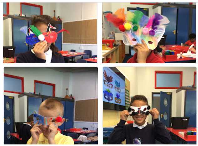 MSPSMrKay's tweet photo. Some of our amazing carnival masks! https://t.co/pblAZH5y4G