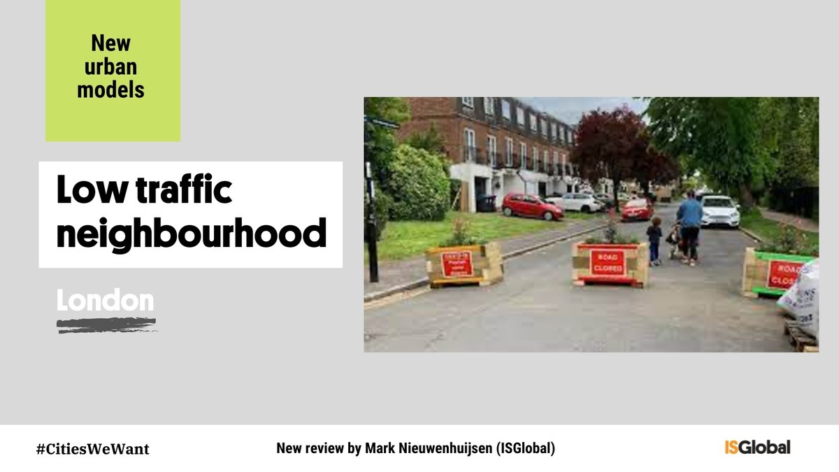 ISGLOBALorg's tweet image. 2⃣ #LowTraffic neighbourhoods:

🚧 Cheap and quick streetscape changes.

⛔ They reduce traffic by using bollards, planters, and cameras to remove through traffic from neighbourhoods while retaining motor vehicle access to all homes.

 #urbanmodels #healthycities #citieswewant