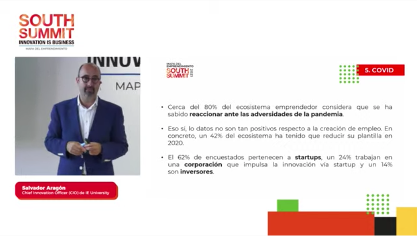 BStartup's tweet photo. #SouthSummit21 #EntrepreneushipMap | 'Mapa del Emprendimiento 2021'
❝ Cerca del 80% del ecosistema emprendedor considera que ha sabido reaccionar ante las adversidades de la pandemia.
#ShapeTheFuture 🔴https://t.co/bzqzqj5G9D https://t.co/OKNDvugVDU