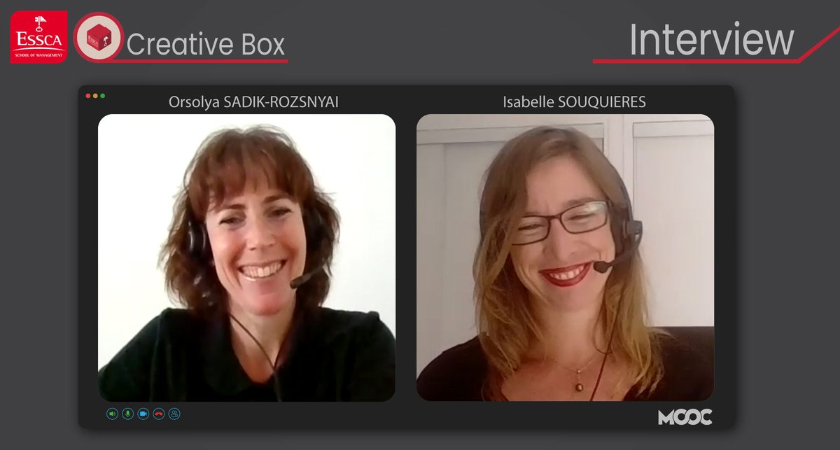 J-6 avant le #MOOC #Creative  Box #ESSCA ! 
Découvrez le témoignage d’Isabelle Souquières, Alumni ESSCA, Cofondatrice et CEO chez Synovora, qui nous explique les challenges que doit relever un start-up qui propose une innovation radicale 
Inscription: essca.fr/programmes/mooc