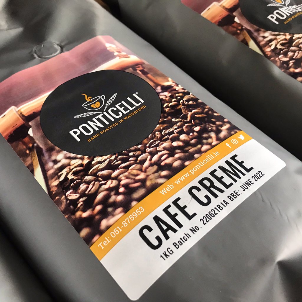 With beans from Brazil, Costa Rica &amp; Colombia, Café Creme is our most popular roast profile. Available to buy in single 1kg bags, or as a full case via our website!