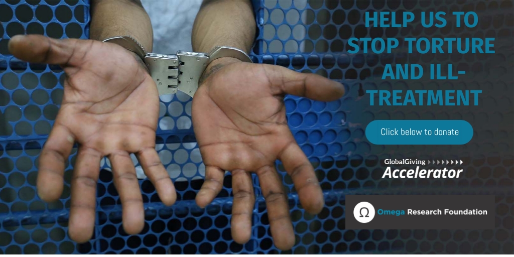 Omega_RF's tweet photo. We have been accepted into @GlobalGiving’s Accelerator Programme! By donating in the next few weeks, you can make a real difference to our work to stop the trade & use of #TortureTools: https://t.co/8OGpekOgmi https://t.co/CgdgArvTci