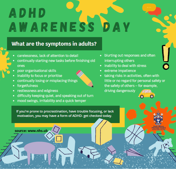 OfficialSAPC's tweet photo. Today is ADHD Awareness Day!
#ADHDAwarenessDay #ADHD https://t.co/nqLL9S0jAe