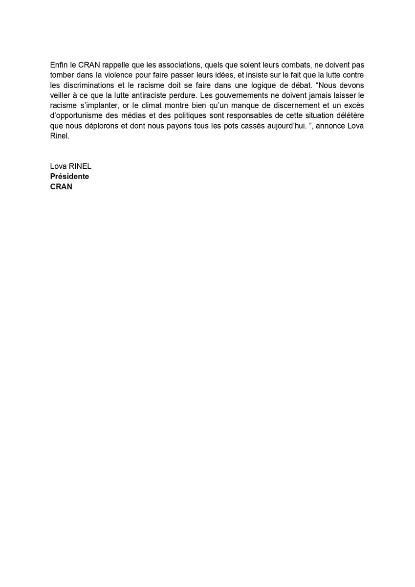 La ligue de La Défense noire africaine est en procédure de dissolution, voici notre CP #etatdedroit #luttecontreleracisme  facebook.com/10832031817040…