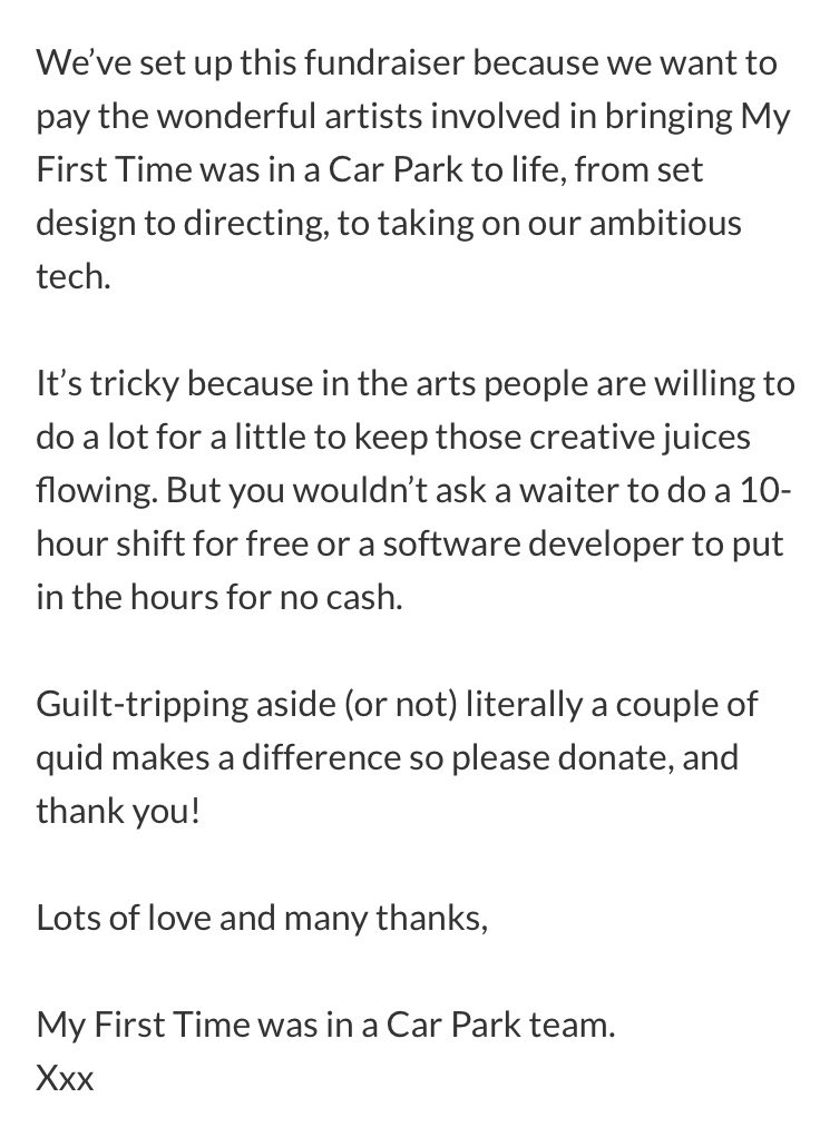 We have a little fundraiser to help us get this show on stage but most importantly to help us pay our wonderful creatives for their talent ✨ 

Any amount you can give to help us reach our goal would be so appreciated. Thank you 🌊 

Link to donate in bio!

Lots of love,
Xxx