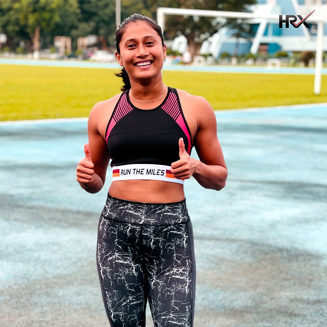 HRX on X: Make those runs a lot more fun 🔥 Himashree Roy continues to  breeze past her goals, setting the bar higher each time. Race to our  collection on @myntra and