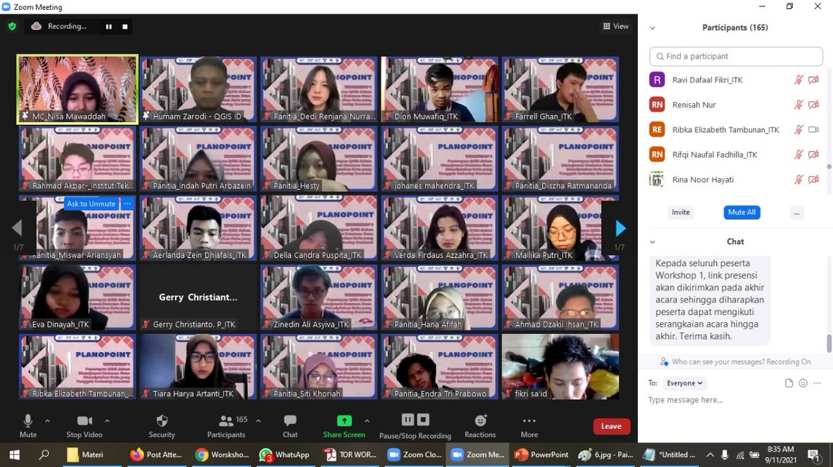 Terima kasih atas kepercayaan yang telah diberikan <a href="/hmplITS/">HMPL ITS</a> yang telah memberikan kesempatan kepada kami yang diwakili oleh mas @didikhz untuk menjadi pemateri dalam workshop series Planopoint 2021 pada 11 September 2021. Semoga menjadi ilmu yang bermanfaat.