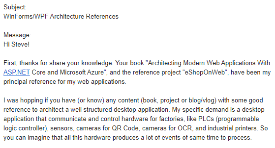 Anyone have a favorite book for building desktop #dotnet apps that handle real-time processing? See this question someone sent me:

#books #wpf #winforms