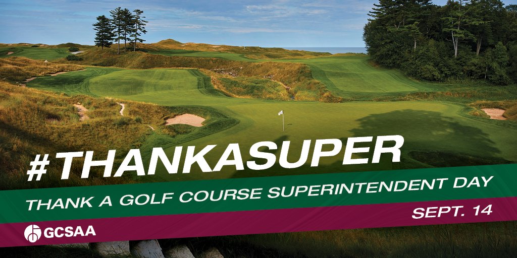 Today is #ThankASuper day! Thank you for all of your hard work! If you see your local golf course superintendent today (or any day), stop, say hello, and thank them for their hard work and dedication! Golf Course MVPs!