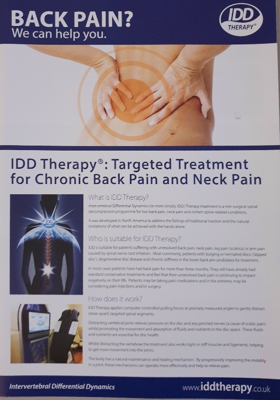 IDD Therapy #painrelief #badback #decompressiontreatment #spinalcare #ashleighclinic