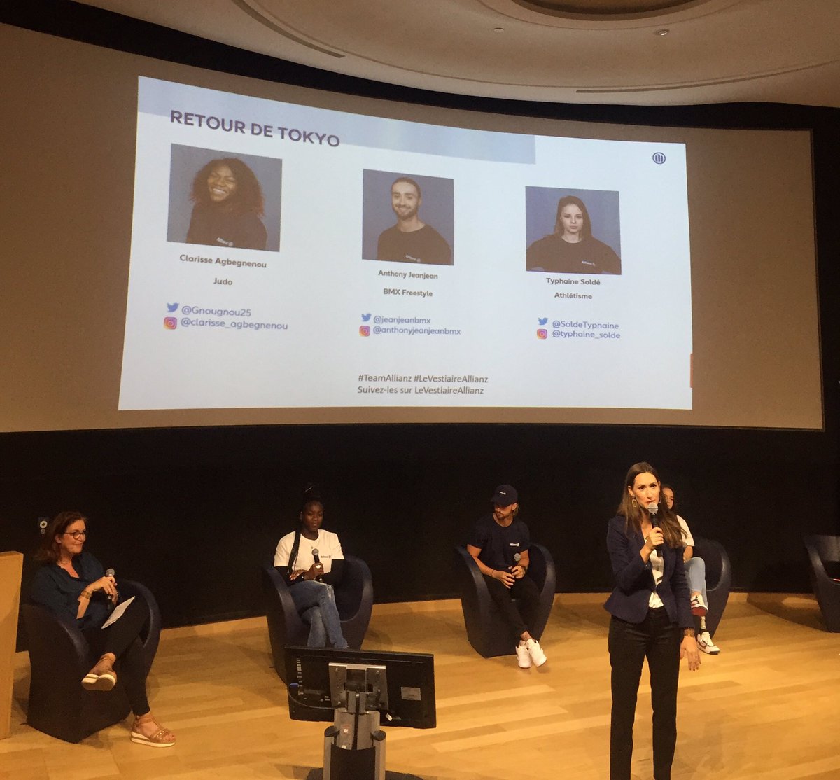 Rencontre avec nos sportifs de la #teamallianz <a href="/Gnougnou25/">AGBÉGNÉNOU Clarisse</a> <a href="/jeanjeanbmx/">Anthonyjeanjeanbmx</a> et <a href="/SoldeTyphaine/">Typhaine</a> <a href="/allianzfrance/">Allianz France</a>