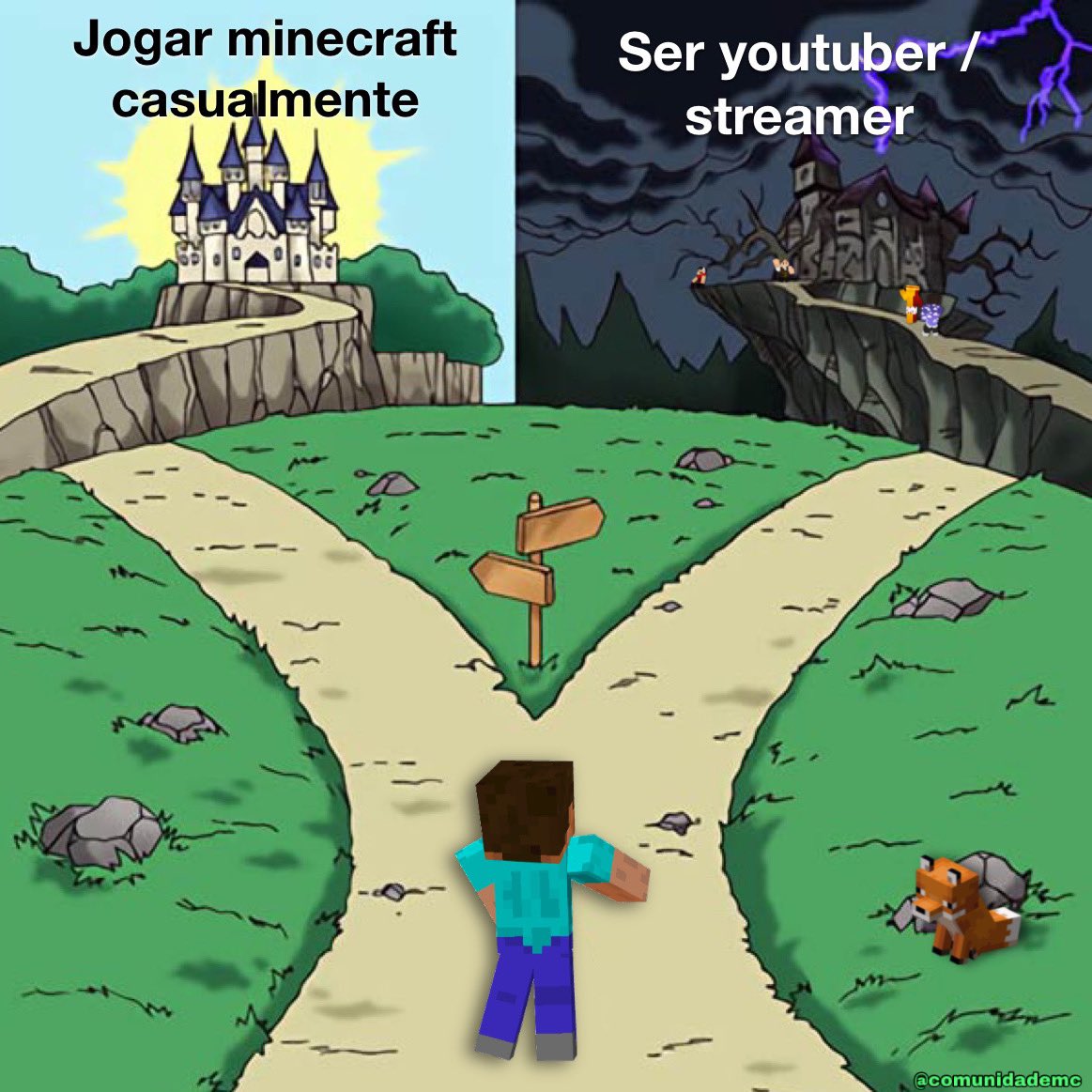 Comunidade de Minecraft on X: vamo jogar minecraft