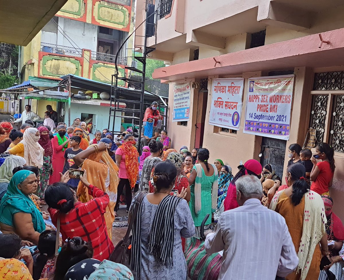 Sex Workers' Pride in #Nagpur as #GangaJamuna remains sealed! Happy Sex Workers' Pride, remove the barricades! #decriminalisedfutures #sexworkiswork