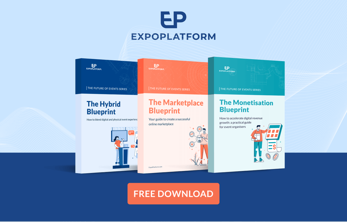 Create bigger, better and smarter events with ExpoPlatform! 

Get started now by downloading our Blueprint series e-books 👇

expoplatform.com/ebooks/ 

#ebook #events #eventtech #monetisation #virtualevents #hybridevents #eventmanagement

expoplatform.com/ebooks/