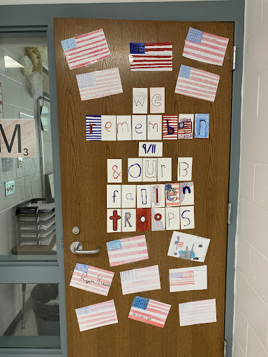 An <a href="/ArchimedesTeam/">TeamArchimedesSVA</a> WIN period decorated in honor of 9/11 and the fallen troops in Afghanistan in response to a class study &amp; discussion <a href="/SummitViewAcad/">SVA Principal</a> #ResilientLeader #BeROYAL