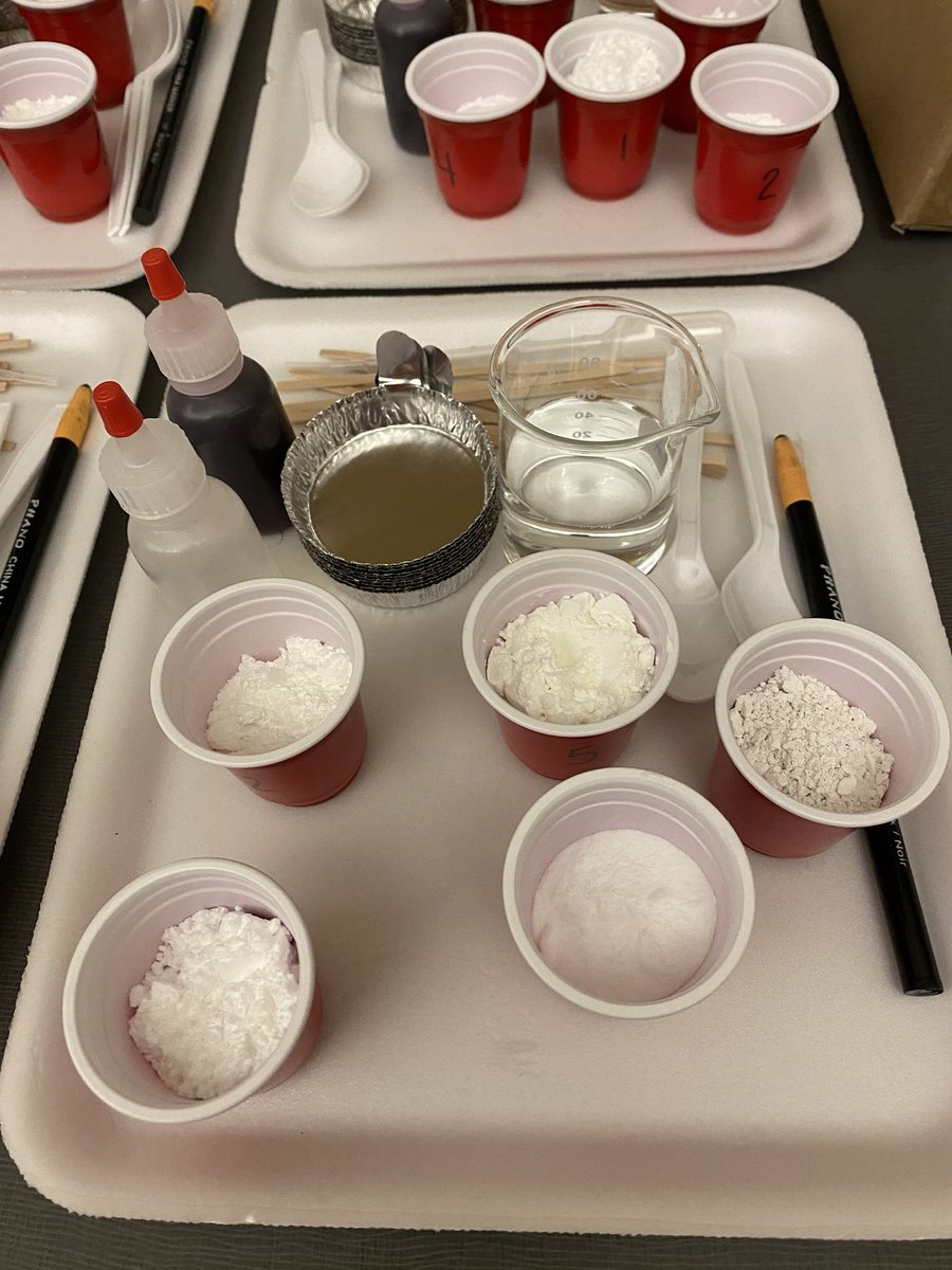 MASTMedical's tweet photo. Ms. Treto’s Physical Therapy class used the power of observation to solve mysteries with liquid and powder solutions 🔬🧪 #scienceinaction #showupmdcps #STEMStudies https://t.co/XeaSYc8L9B