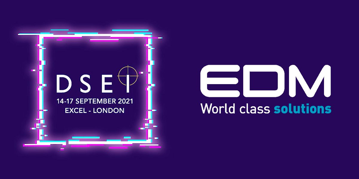 DSEI will be a live event that will once again host the world’s largest gathering of the defence and security community.

If you are attending, be sure to get in contact with Lee Whittaker to find out the latest news at EDM Ltd

#DSEI2021 #defence #MOD #UKDSE #EDM #ExCel