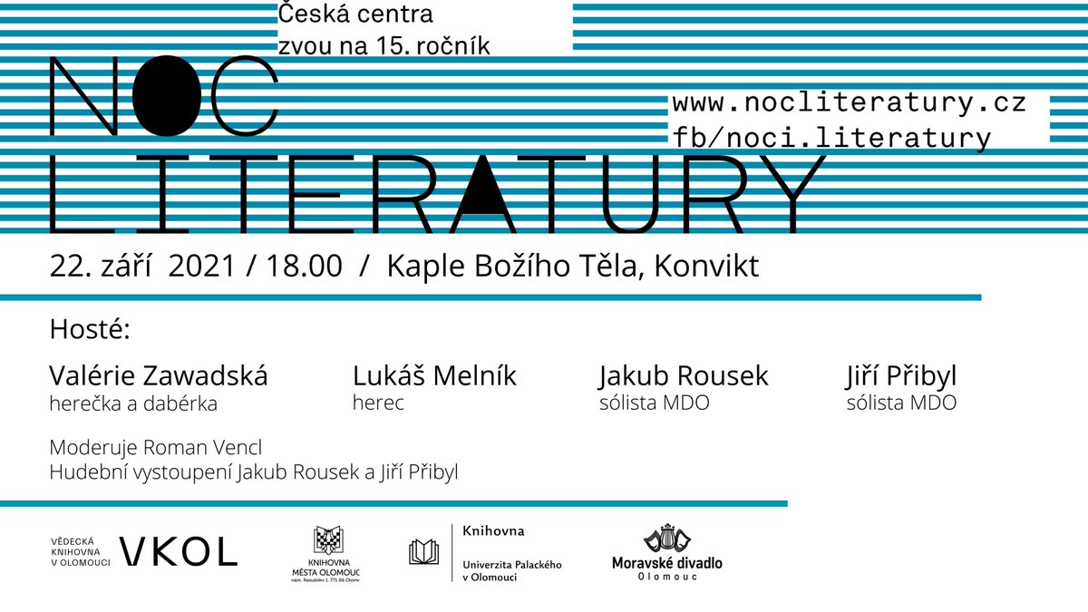 vedarna's tweet photo. Zveme všechny příznivce evropské literatury na další ročník literárního happeningu Noc literatury.
Více o akci ➡️ https://t.co/GrZoeZVpXA https://t.co/W68vPEoG8O