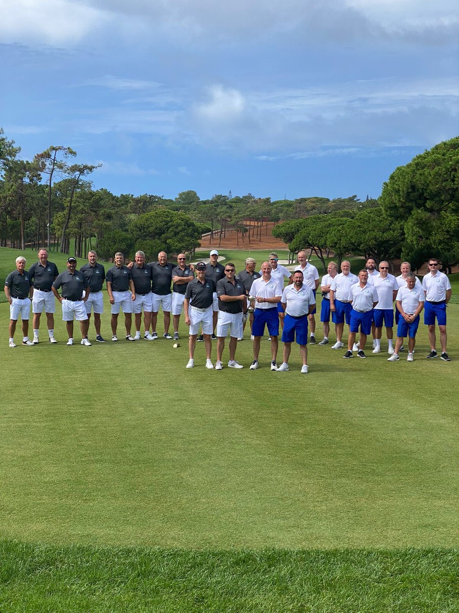 gmfundraising's tweet image. The teams line up at the first tee to begin the #GMFCUP
Golfing three-day event 🏌️‍♂️⛳️ - Who will be this year's winner? Good luck Team GMF and Team Hope! @HopeHouseKids  #forthekids #charity #fundraising