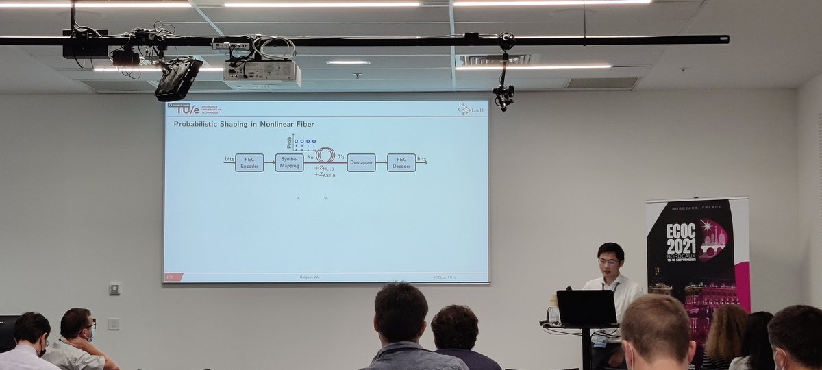 What a GREAT experience to do this presentation at ECOC 2021, Bordeaux. Nice audience and smooth organization. Please keep following our work <a href="/ICTlabTUe/">TUe ICTlab</a> by my colleague, Yunus Gultekin on Thursday morning, about fiber NLI tolerant amplitude shaper.