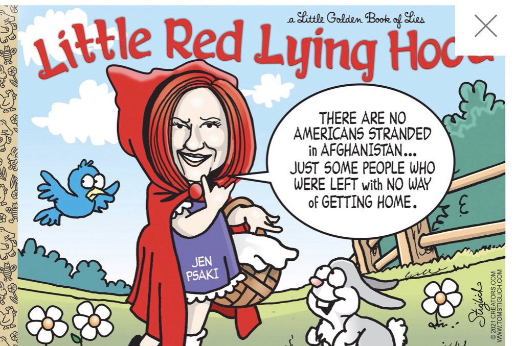 KristaKaine's tweet photo. Look, ⁦@PressSec⁩ ⁦@jrpsaki⁩, they’ve captured your essence! Maybe we should just “circle back to that.” Question: how do you live with yourself knowing that you’re assisting in the fall of America and the death &amp; demise of so many human beings? ⁦⁦@POTUS⁩ https://t.co/JykhPkUSEx