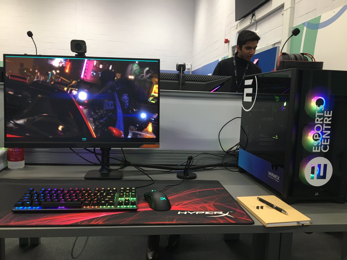 EasterbrookBeck's tweet photo. Attended the official opening today of the new Warwick esports centre - and tried my hand at an online game - I will be sticking to my day job! https://t.co/sfZmQIv6qX