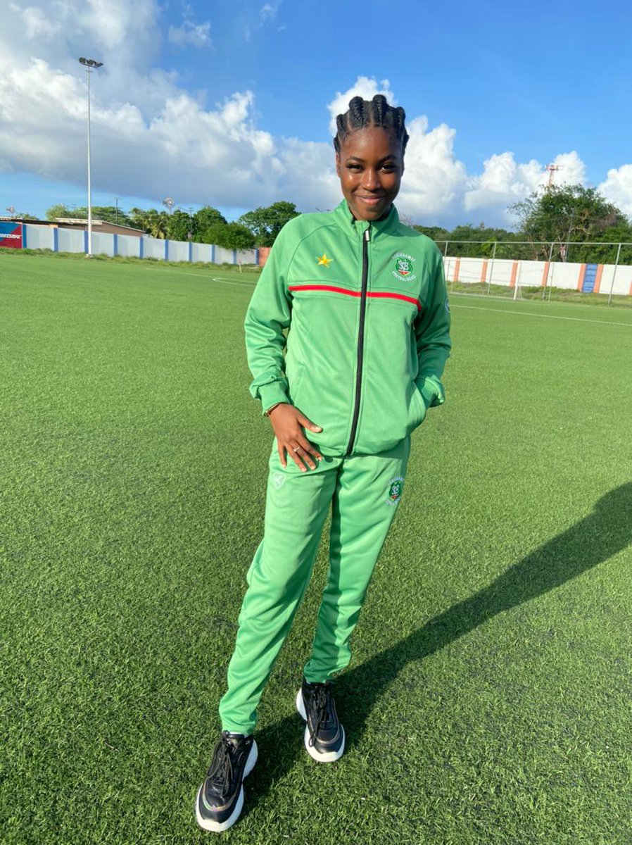 OfficialSVB1920's tweet photo. It Was Raining Goals Yesterday ☔️
⚽️⚽️ Saveira Gallant
⚽️ Dareesha Slijngard
⚽️ Samanie Loe-a-foe
⚽️ Cady Chin-see-chong
#NatioLadies #Suriname #BribiNaKrakti #WiSaWini https://t.co/5A6JcgkLy4