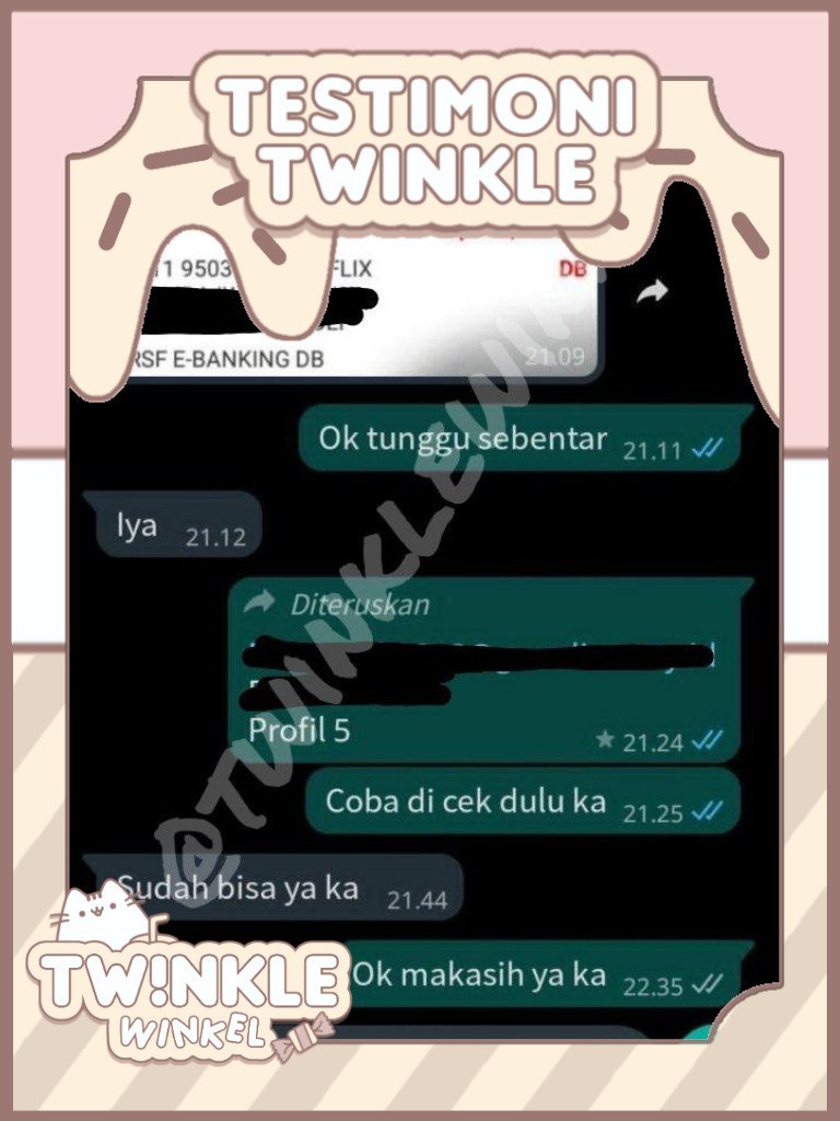 Waktunya testimoni 🙌🙌
#testimonitwinkles
01 - Aplikasi Premium