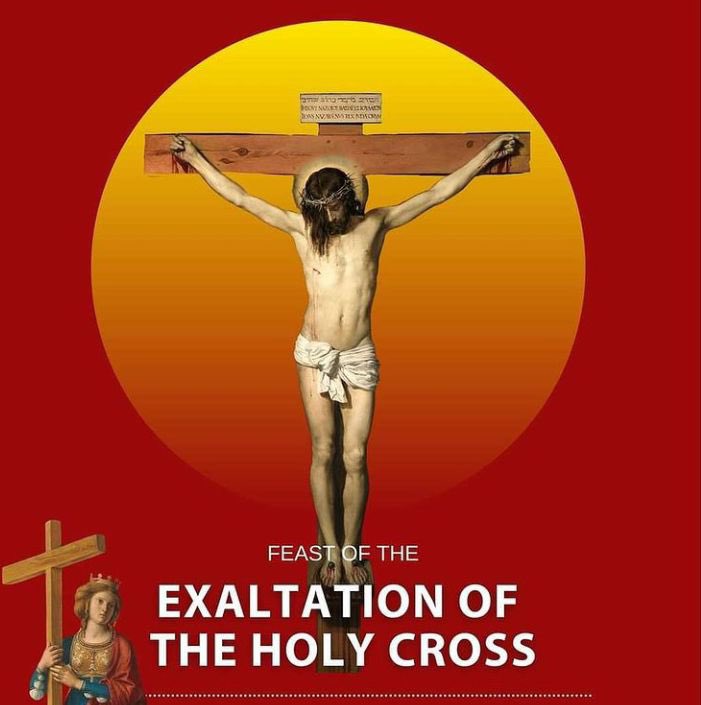 #ExaltationoftheHolyCross 

It recalls 3 events: 
1) the finding of the Cross by St Helena 2) the dedication of the Churches built on Holy Sepulcher & Calvary by Constantine 3) Restoration of True Cross to Jerusalem & ITS THE INSTRUMENT OF OUR SALVATION 
#CatholicTwitter https://t.co/ZjrnrtwyPq