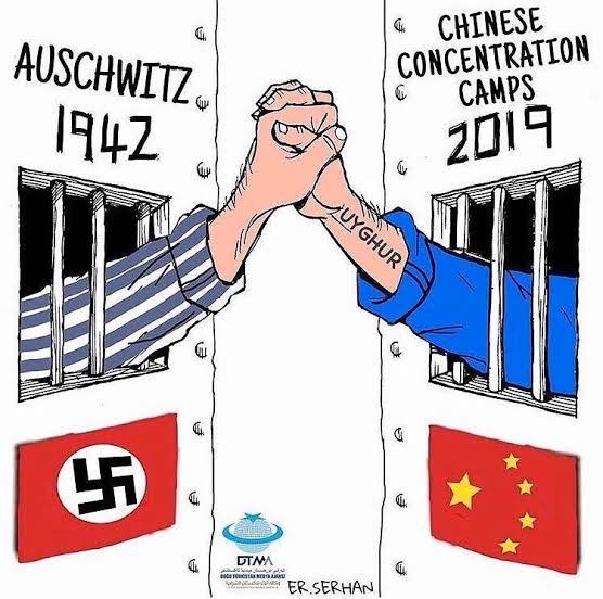 They are very similar to the #Nazis-the #concentrationcamps in #Xinjiang. Series of ugly events in #Chinese history – the #CulturalRevolution, The #GreatFamine and the #Tiananmen SquarMassacre on June 4, 1989 – around an unflattering sketch of Chinese President Xi Jinping. https://t.co/FJGLyx4O5v