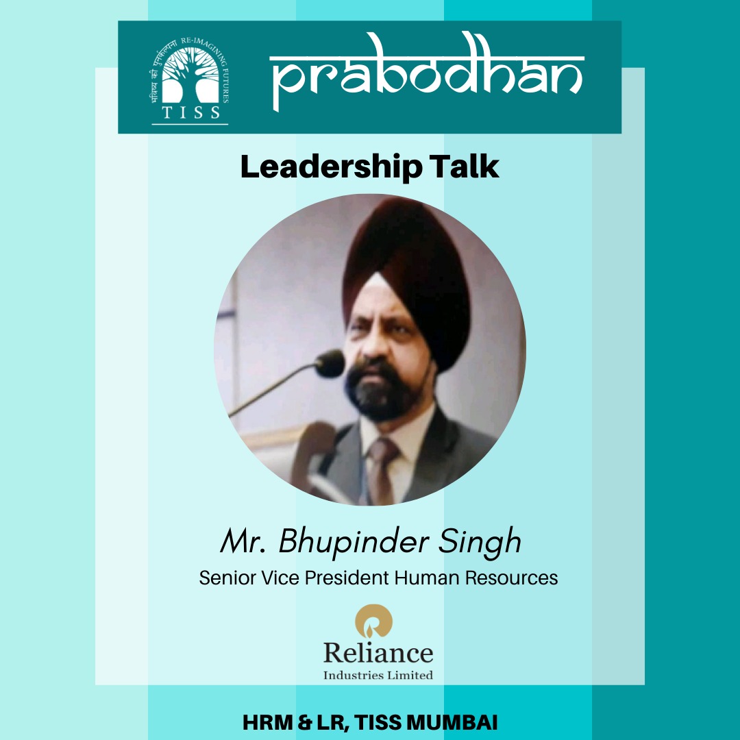 tiss_hrmlr's tweet photo. The students of @tiss_hrmlr extend their gratitude to Mr. Bhupinder Singh, Senior Vice President Human Resources, @RILCampus for an insightful session on "Highlights of IR Code" under the leadership talk series 'Prabodhan'.
#Prabodhan #HRMLR #LeadershipTalk #LifeAtTISS https://t.co/xJseOO3kmp