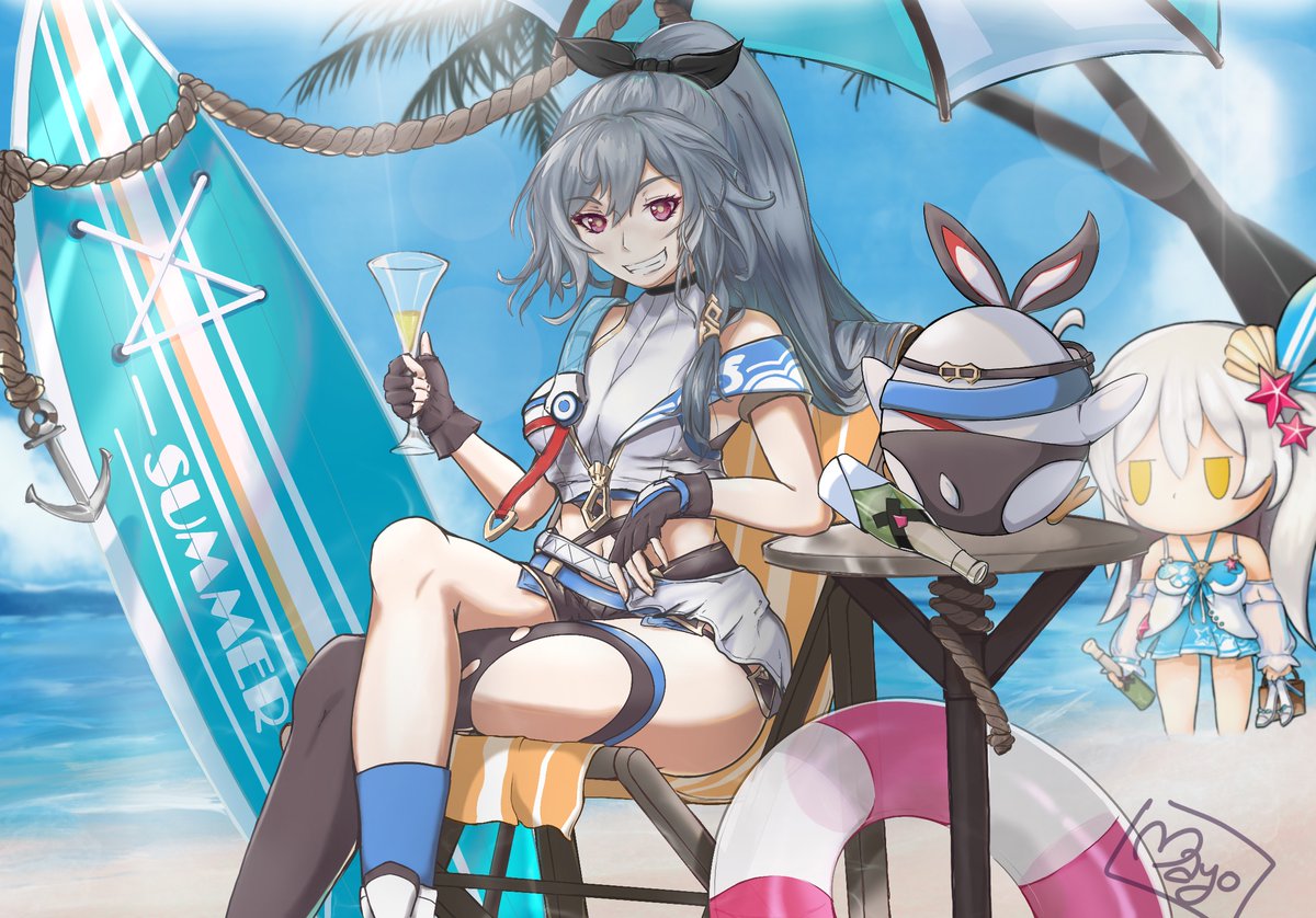 MAYOwithBREAD's tweet photo. 🟪OOH! SUMMER! NEVER OVER!🟪

Here's my first fan art! Finally completed. Do I have time for another?
#HonkaiImpact3rd #miHoYo https://t.co/nZ2PGN9Sei