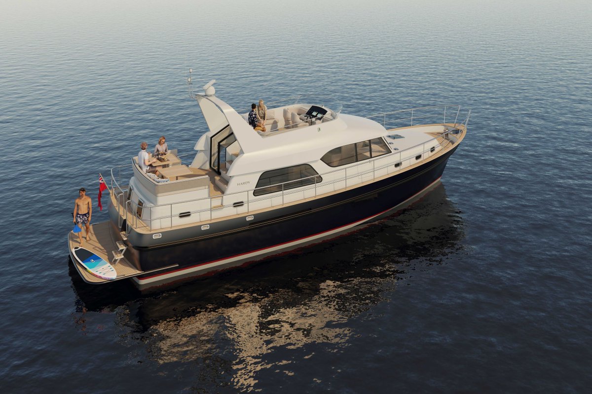 Our all-new #Hardys provide a safe, spacious and stylish home from home that deliver the ultimate modern cruising experience for multi-generational maritime adventures anywhere in the world #Cockwells25 #SIBS21 #HardyMotorYachts #Hardy45 #Hardy53 #LuxuryByDesign #WeAreHiring