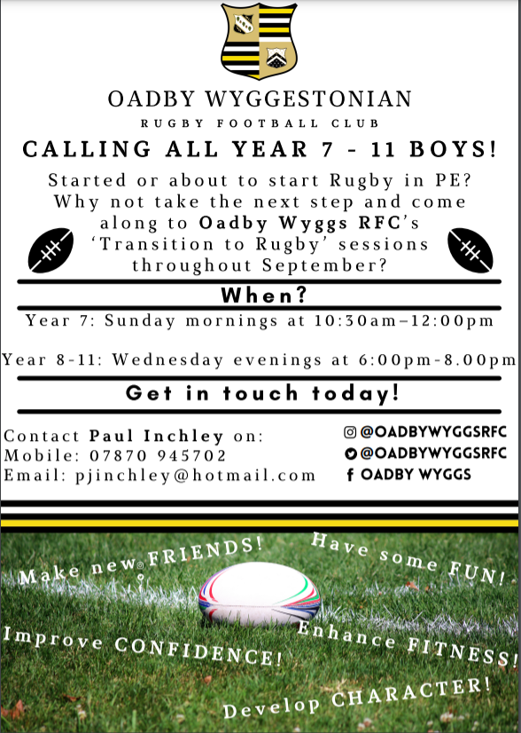 pjinchley's tweet photo. Hi all, please share as widely as you can 🏉 Year 7 - 11 boys 👍 https://t.co/E6cMdDmQUj