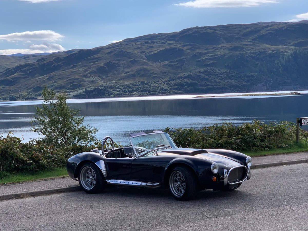 Pictures just sent in by one of our customers doing a tour of Scotland in his Cobra , love to see this , show us yours #cobra #accobra #scotland #touring #touringcar #roadtrip #endurance #shelbycobra #shelby #daxcobra #dax #supercartour #unitedkingdom #cobraclub #bluecobra