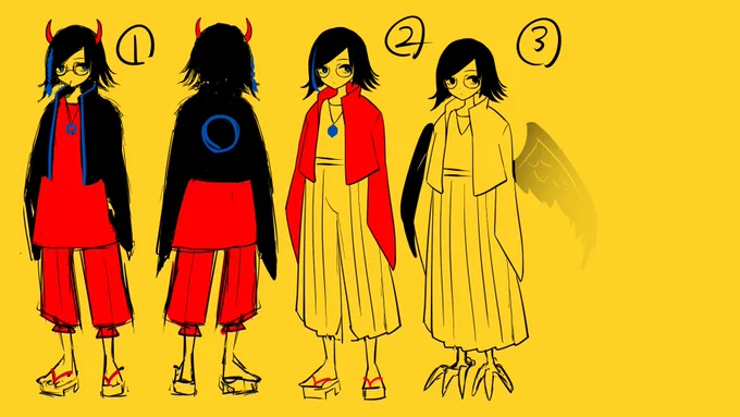 【共喰い】の初期設定資料です最初色味やら赤赤しくキツめに描いておりました… 