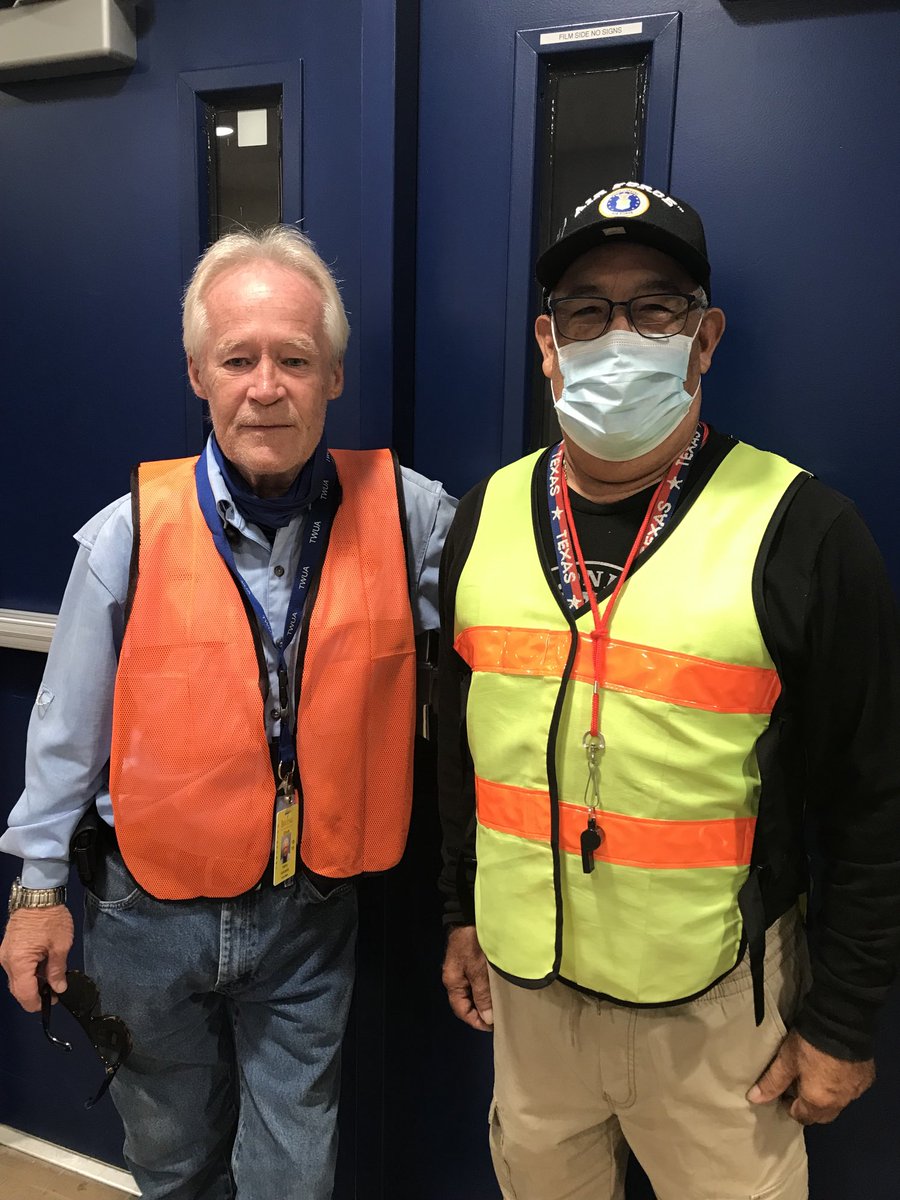 So thankful for these two guys for taking care of us, at arrival! Mr. Robert and Mr. Vancamp keep us safe! #Elliottvolunteersrock#thankful
