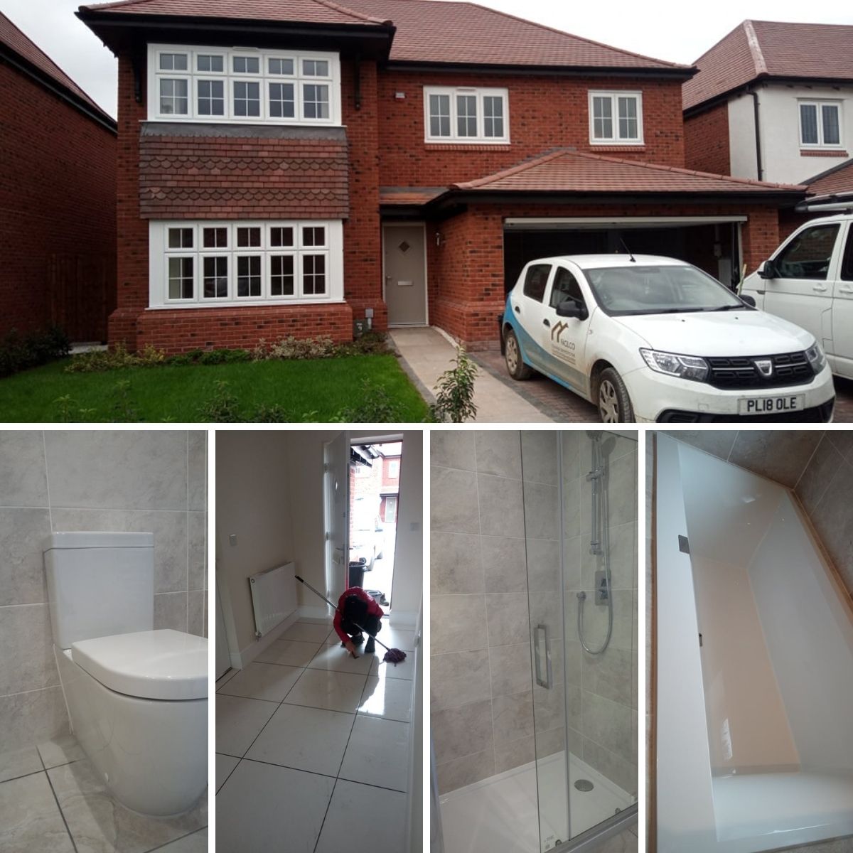 Facilcouk's tweet image. Our teams put their heart and sole in to every clean we do and the finer details really do matter, here's our team removing every last spec of grout/tile adhesive leaving the perfect finish every time. 

#castlegreen #detailsmatter #buildclean #buildersclean #newbuildhome